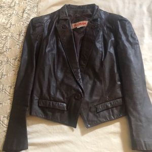 Foxmoor vintage brown leather jacket
